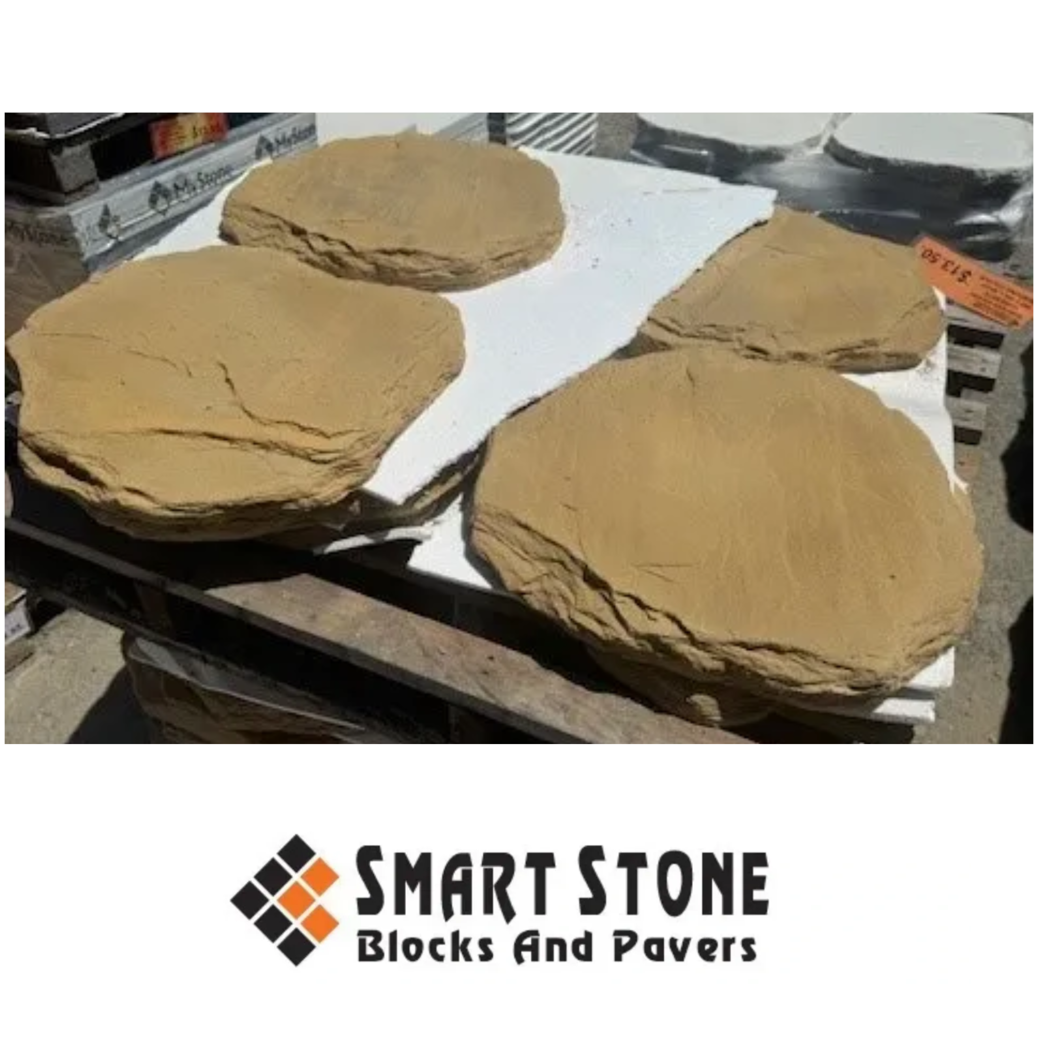 Smart Stone Garden Stepper - Sandstone Colour - Image 4